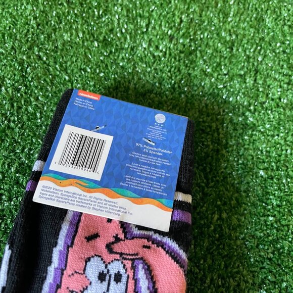 Nickelodeon 2-Pair SpongeBob SquarePants & Patrick Star Salute Socks 6-12 NEW - Picture 6 of 7